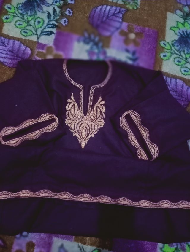 Kashmiri Tila Zari embroidery work